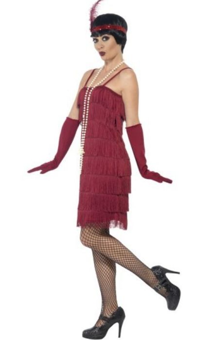 Strój retro 5 elementów lata 20 retro bal karnawał rozmiar M