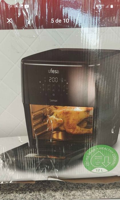 Air Frayer como nova cafeteira Nova e mesa de centro  como Nova