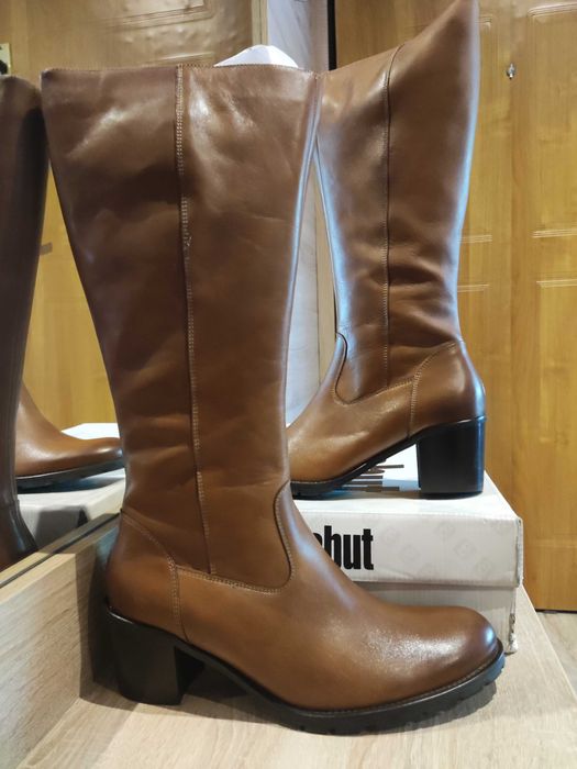 Kozaki długie brązowe EKSBUT *NOWE*