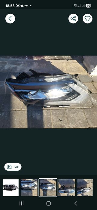 Фара Nissan rogue T32 full led