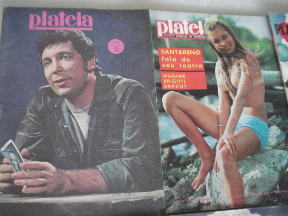 6 Revistas Antigas "Plateia" e Coleção Cinema