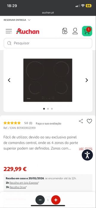 Placa vitro ceramica nova lacrada ! 150€