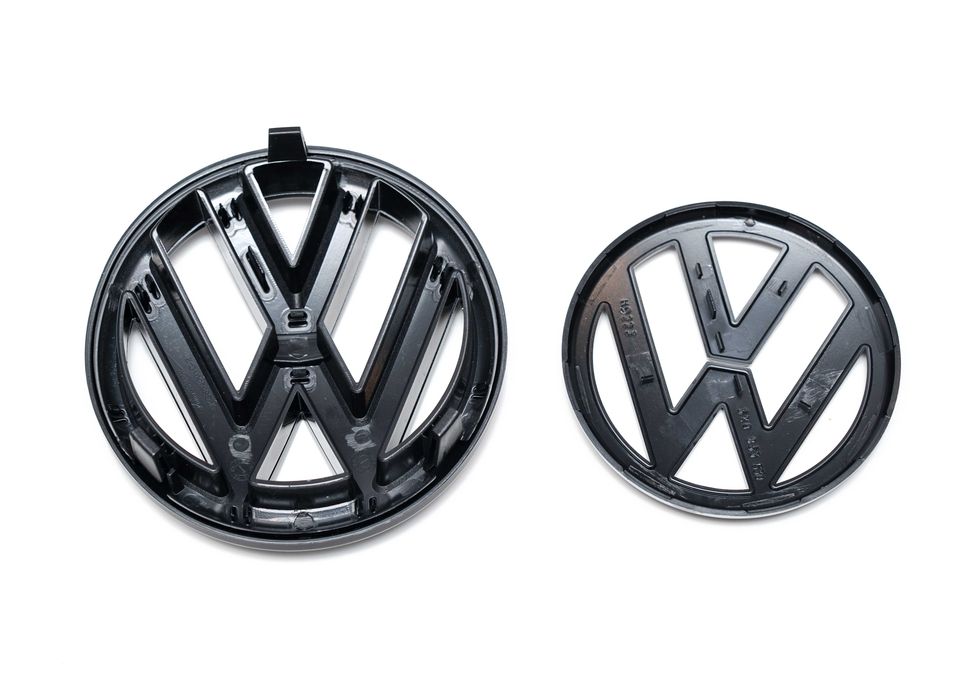 VW Golf VI mk6 emblematy czarne przód i tył piano black