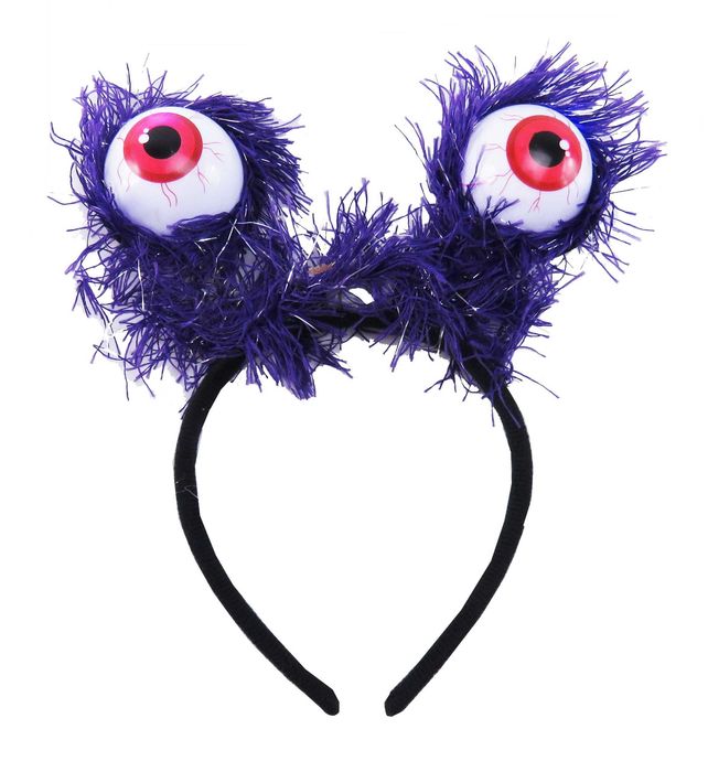 Opaska oczy świecące led 1 szt mix HALLOWEN przebranie kostium bal