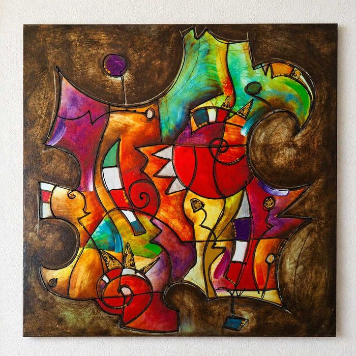 Quadro decorativo abstrato