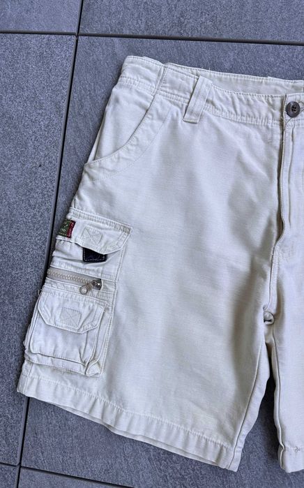 Spodenki męskie JEEP ACTIVE szorty cargo kremowe r. 36 (XL)
