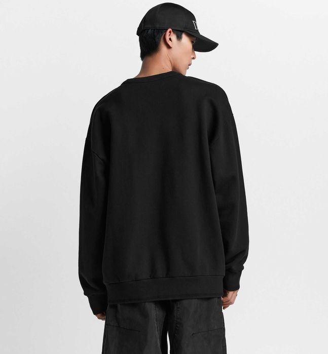 Світшот SI x Dior Cotton Fleece Sweatshirt Black SI0229-BK