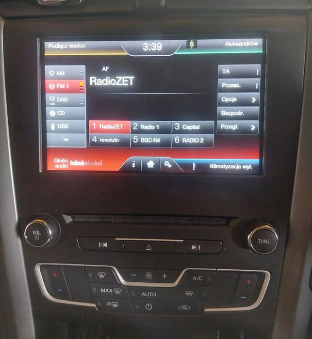 Radio ekran wyświetlacz ramka panel nawigacja SYNC komplet Ford Mondeo MK5 V Fusion 14-22 kolor ND kompletna Łuków części