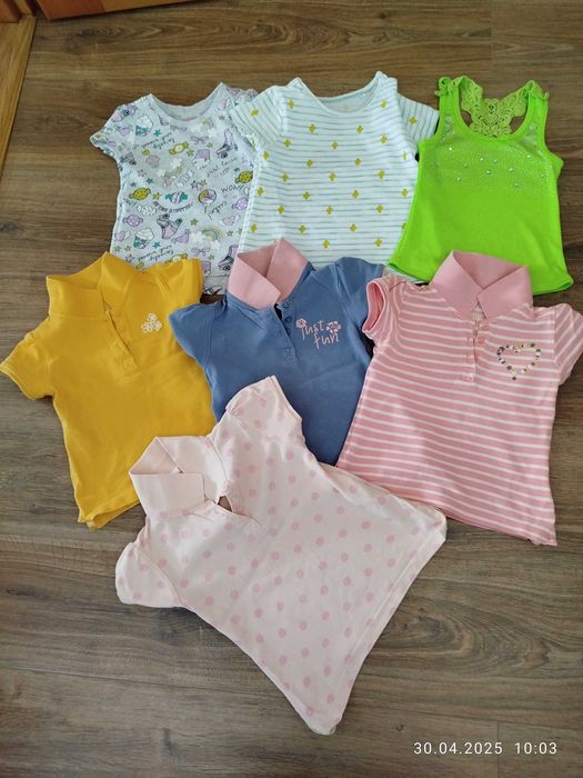 Paczka letnich ubrań dla dziewczynki r 92