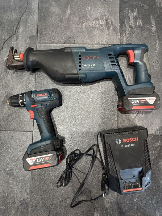 Bosch- wkrętarka-piła szablasta-odkurzacz
