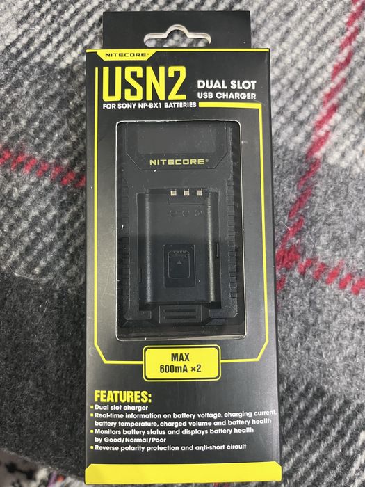 Nitecore USN2 Dual Slot Charger для Sony NP-FW50