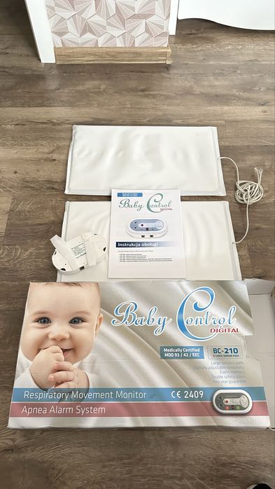 Monitor oddechu Baby Control Digital BC-210 | 2 maty | Atest Medyczny