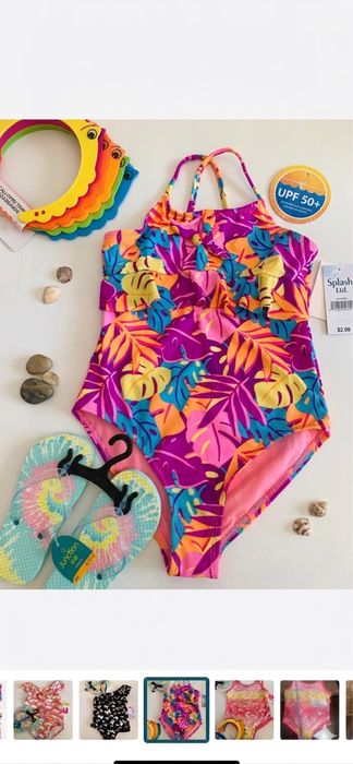 Купальник на дівчинку zara,rezerved, 122,128,134 spf50