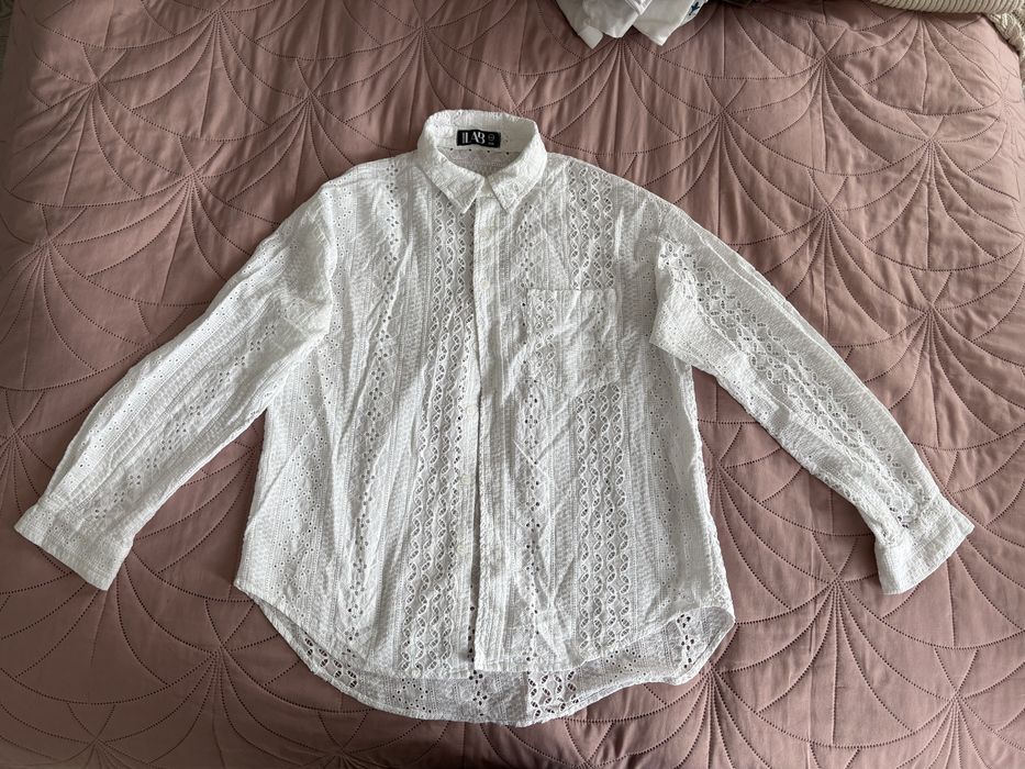 biała koszula ażurowa AnswerLAB