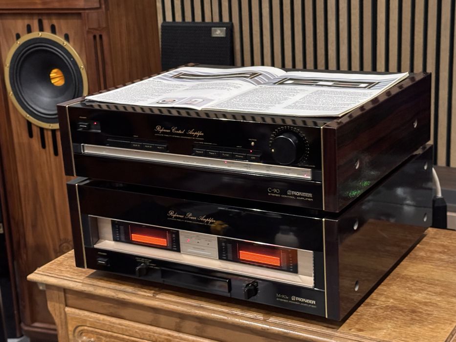 Pioneer M-90a C-90 koncowka przedwzmacniacz zestaw stereo Urushi