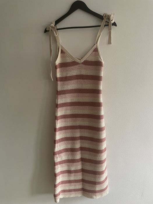 Letnia dziergana sukienka