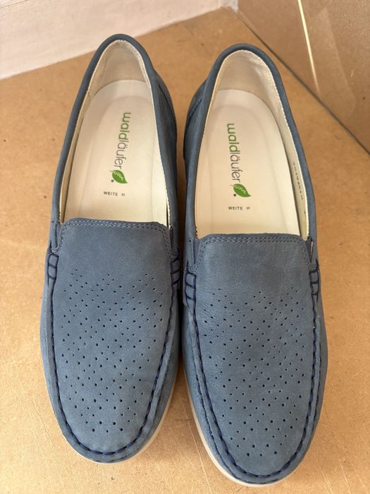 Mokasyny Waldläufer Slipper Hegli, rozmiar 38,5, długość wkładki 25,7 cm (BS-105)