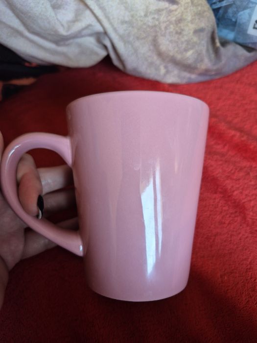 Kubek dream big pudrowo różowy