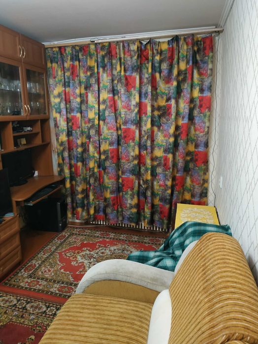 Яскраві різнокольорові штори геометрія 220*230 см