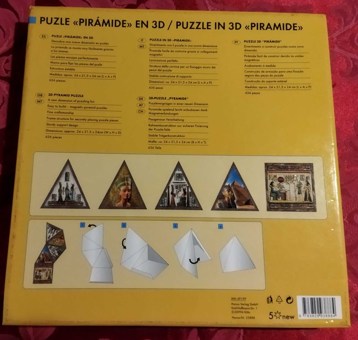 Puzzle 3D Pirâmide Egipto