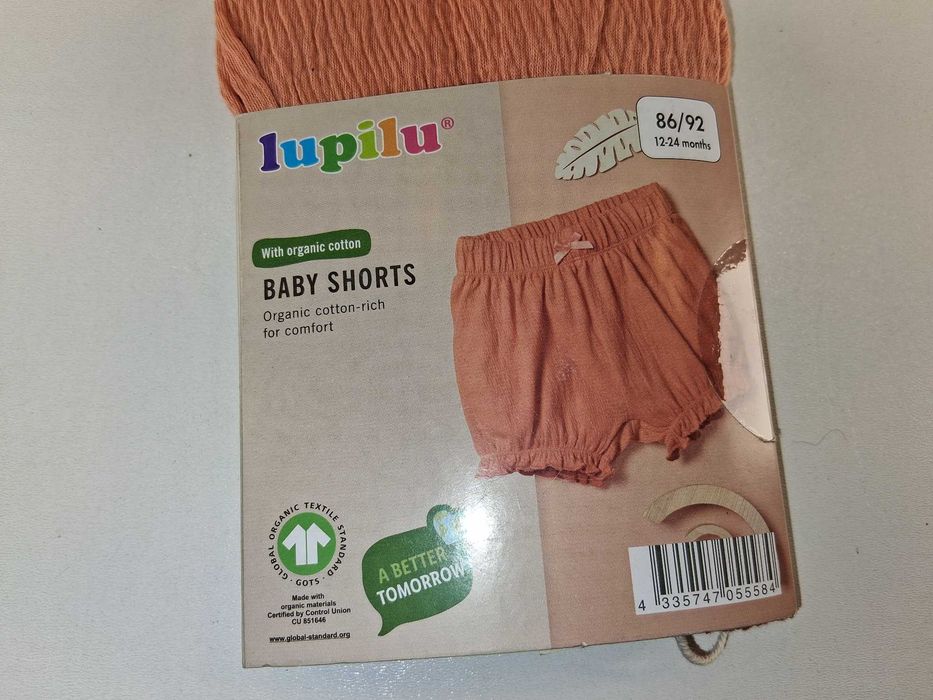 A136 Lupilu Baby Shorts Organic Cotton Spodenki Niemowlęce 86/92