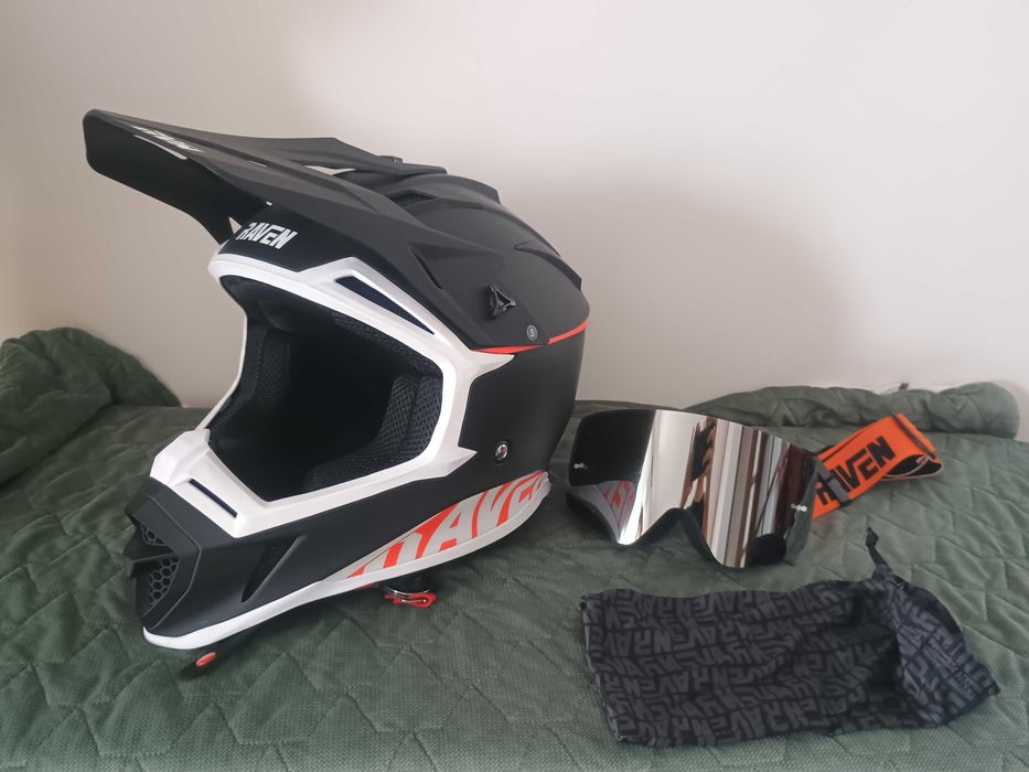 Kask Raven Airborne Evo - idealny stan - raz użyty