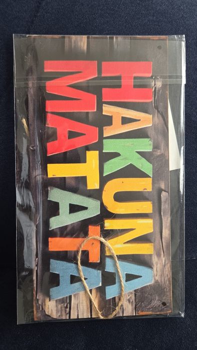Tabliczka 20x10cm Hakuna Matata