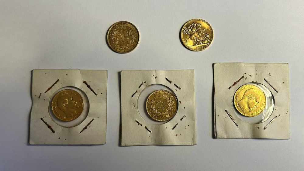 Coleção Exclusiva – 5 Moedas Históricas Europeias 1855–1955