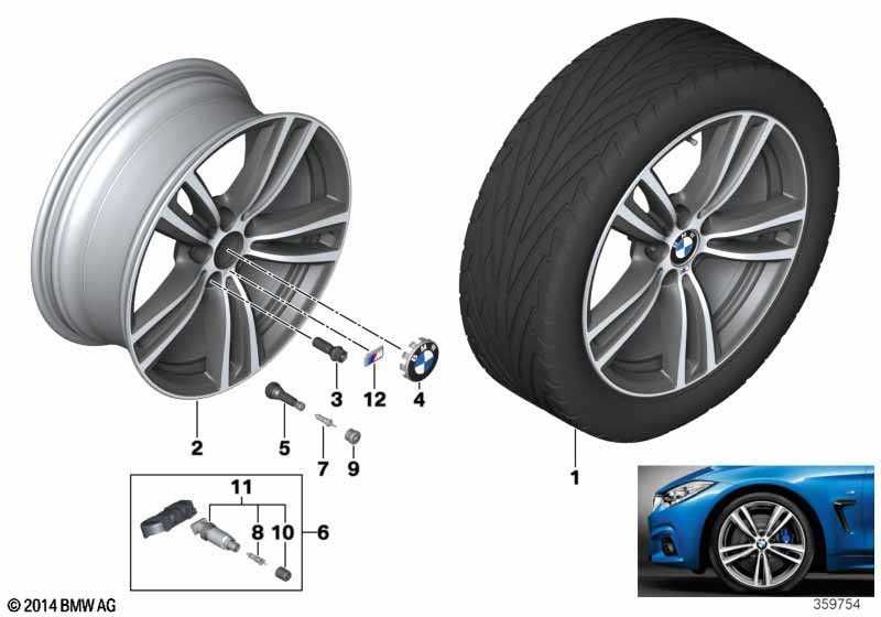 Felga  BMW 19" 8.5Jx19 ET:47 Seria: 3' Seria: 4'   nr mag. 1/037