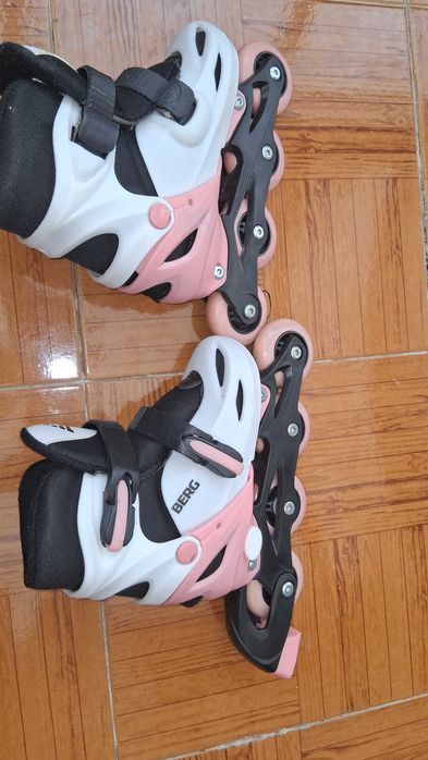 Patins cor de rosa criança