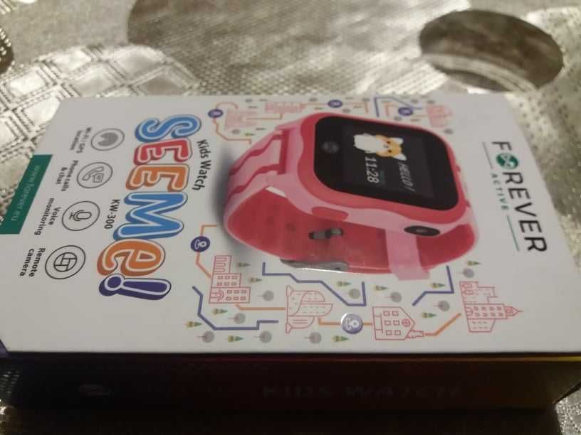 Smartwatch Forever Kids Watch SEE ME KW-300 (różowy)