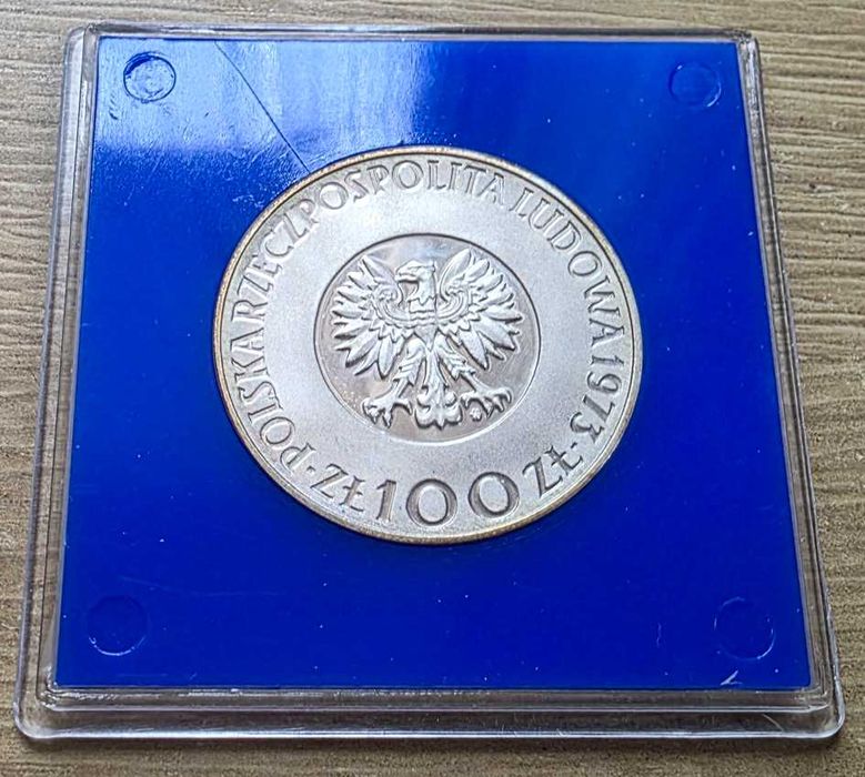 Moneta PRL - Mikołaj Kopernik 100 złotych 1973r / srebro