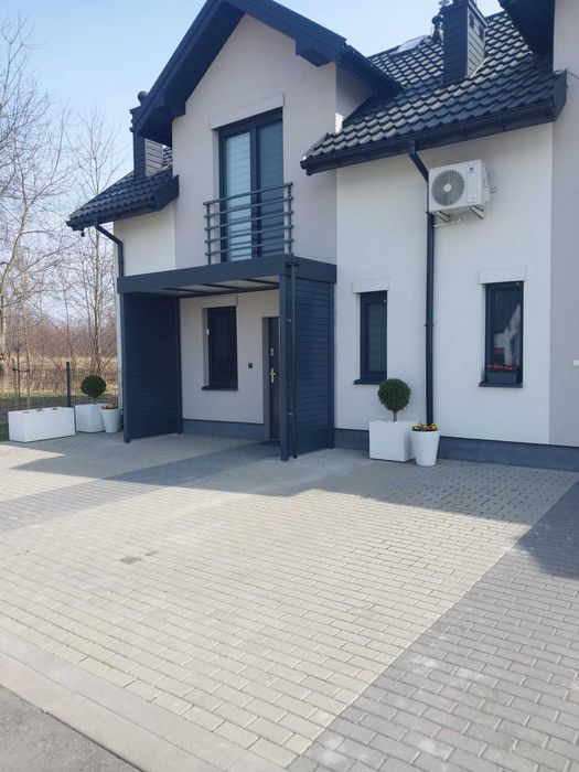 Taras przydomowy Z18 ! DREWNIANE Zadaszenie nad drzwiami! RUCHOME żaluzje