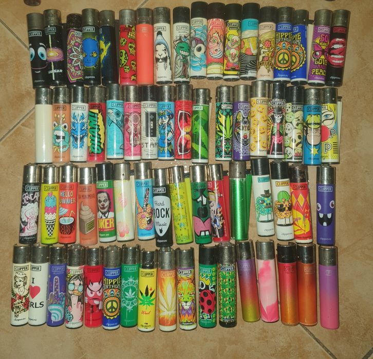 96 Isqueiros Clipper variados