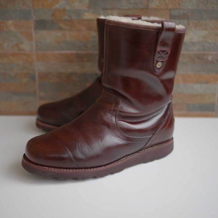 Зимові черевики UGG Stoneman Leather оригінал 42 розм утеплені шерстю