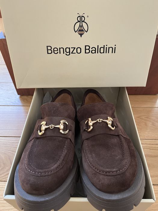 Замшеві лофери Bengzo Baldini 41 розмір Турція