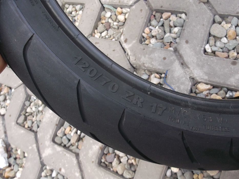 opona 120/70ZR17 Continental Conti Road dot4820 2,6mm zr17 cbr gsf
