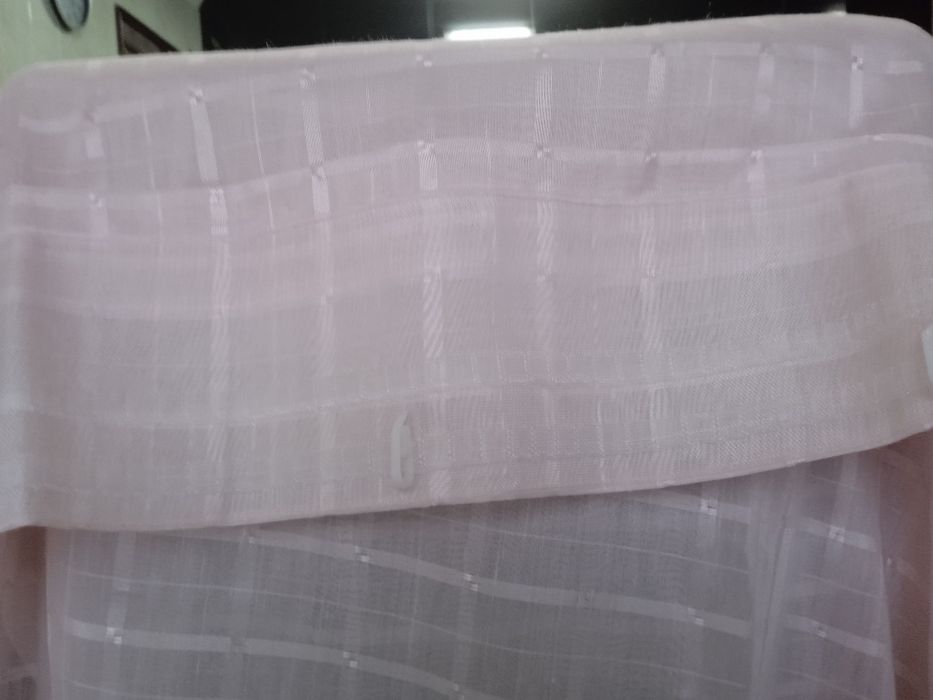 2 cortinas rosa claro nuvem