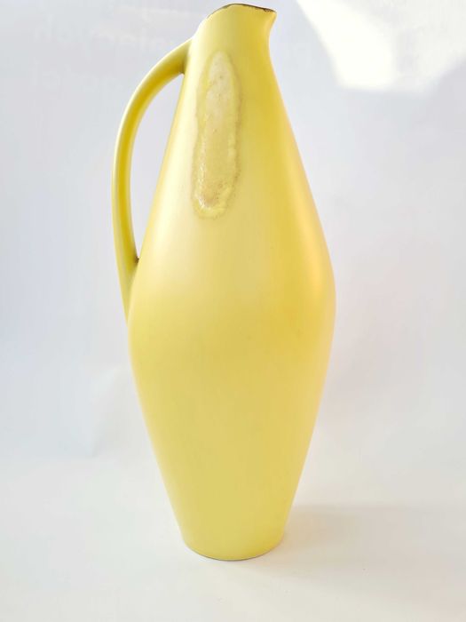 Wächtersbach U. Fesca "Taxis" 35 cm, żółty wazon ideał mid-century fat  lava