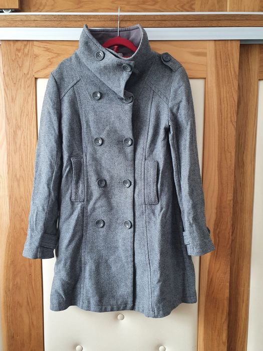 Płaszcz, 60% wełna, 40% wiskoza, H&M Divided, rozm.38