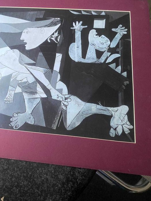 Guernica de picasso em kline com passpartout