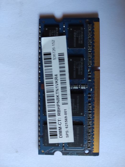 Оперативна пам'ять для ноутбука 4гб DDR3 1066