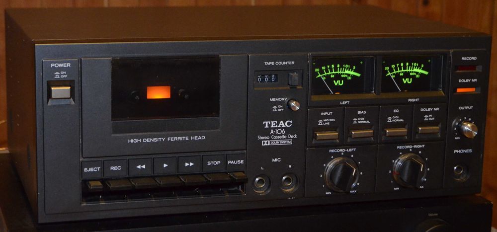 Piękny Vintage TEAC A-106 Magnetofon kasetowy do małego serwisu Japan