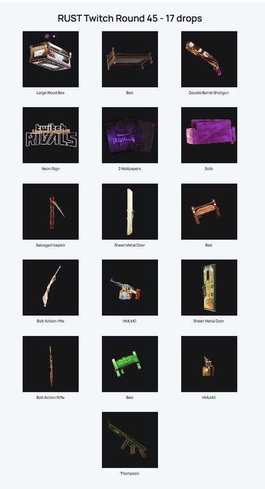 Twitch та Kick Drops Rust найдешевше на ринку 45-49