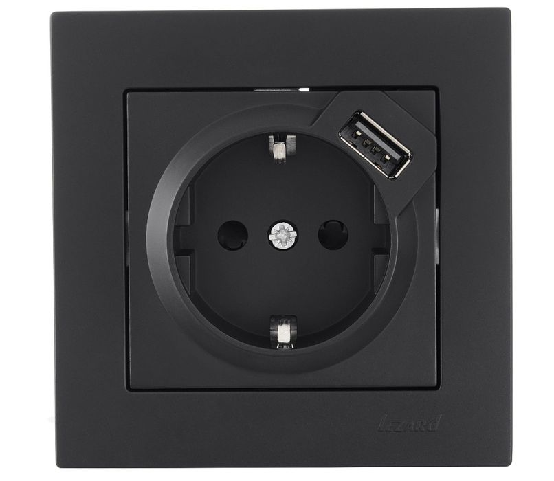 Розетки і вимикачі Лезард (Турція)  чорні кращі за Шнайдер ОПТ!!!