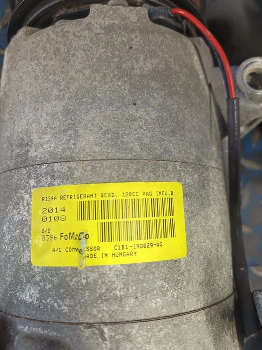 Compressor ar condicionado Ford Fiesta 6 1.0 Turbo de 2015 referência