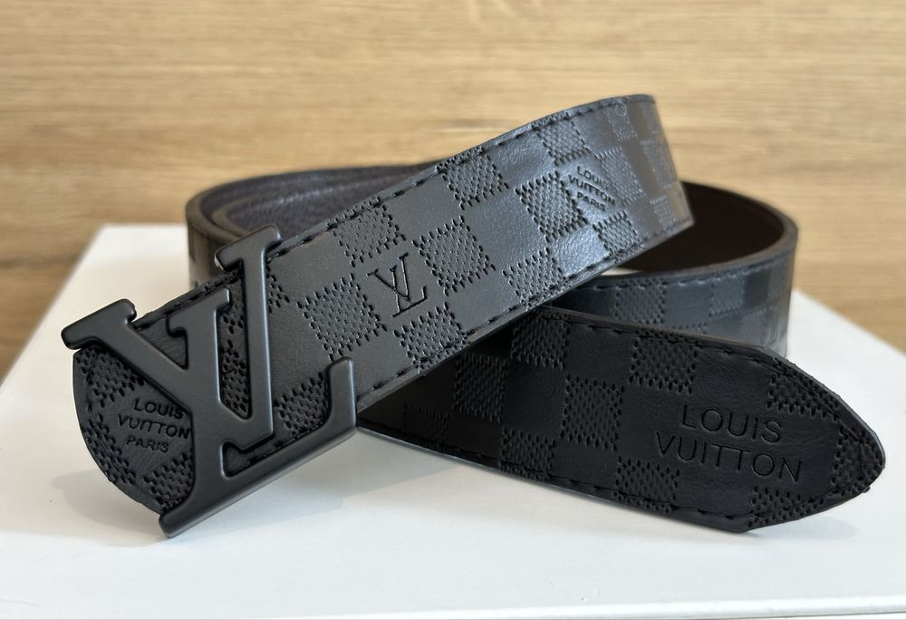 Pasek Męski Louis Vuitton – Czarny Damier Infini / Graphite  Premium
