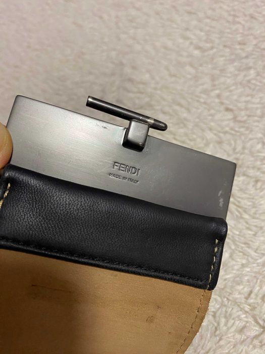 fendi широкий кожаный ремень оригинал