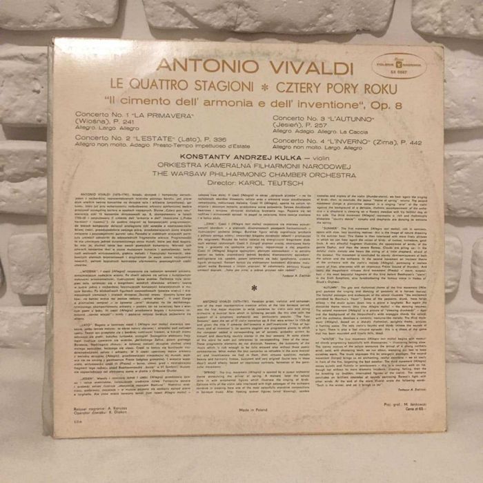 Płyta winylowa Antonio Vivaldi