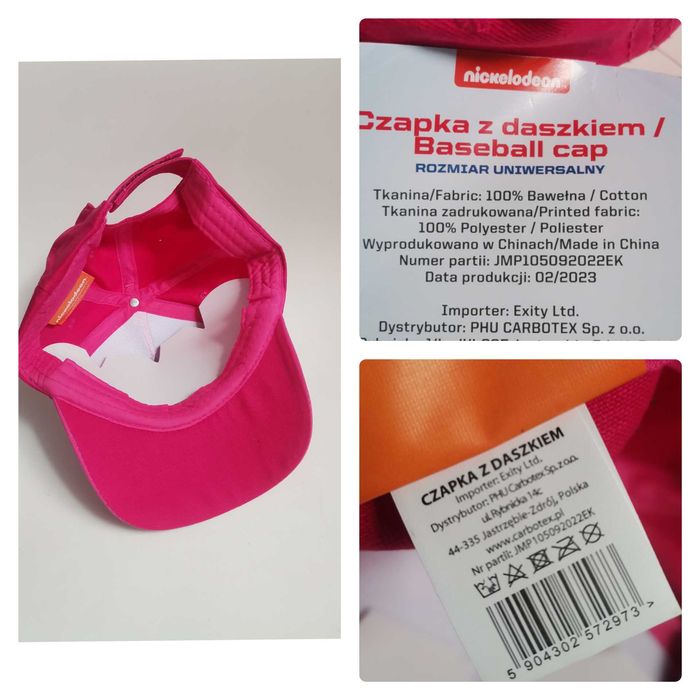 Nowa czapka z daszkiem Skay różowa czapka